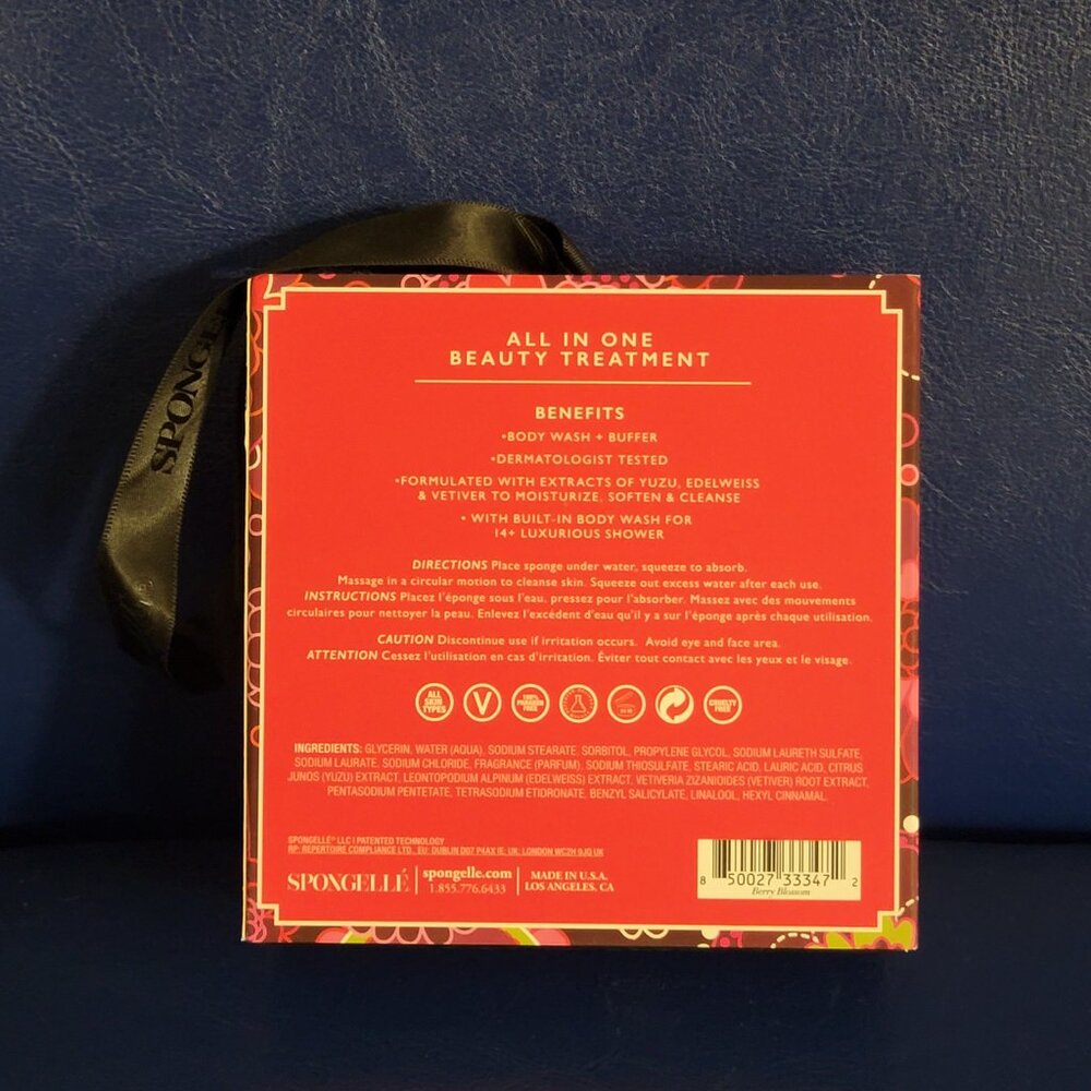 Spongelle Berry Blossom Body Wash Sponge 3 Oz - Picture 6 of 11